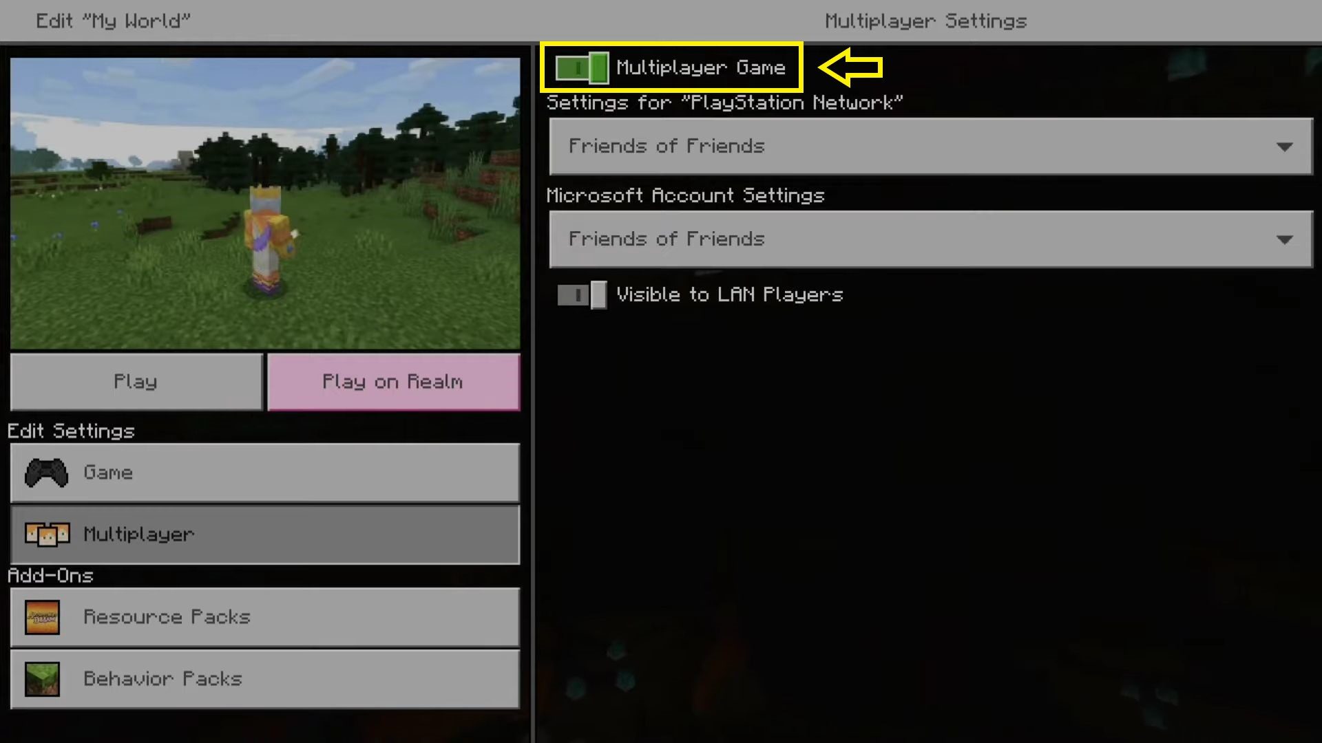 can minecraft java play with xbox-multiplayer setting