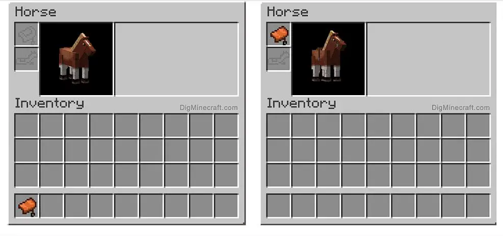how to put a saddle on a horse in minecraft-saddle with horses